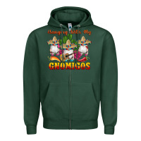 Sports Green hanging with gnomigos Zipper Hoodie - Artiststas
