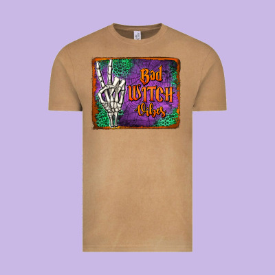 Bad Witch Vibes Vintage Tee Designed By Jasminsmagicworld