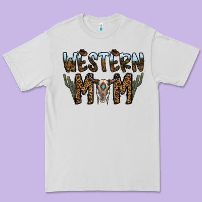 Western Mom Premium Tee Designed By Cowhidedigitalart