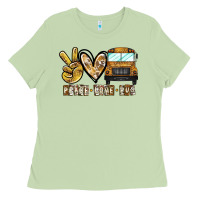 Matcha peace love bus Ladies Tee - CowhideDigitalArt
