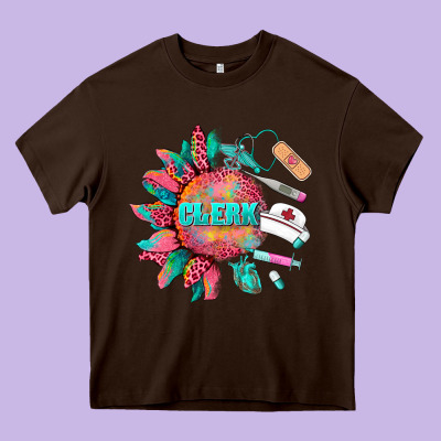 Western Clerk Medical Instruments Heavy Core Tee Designed By Barkaloodesign