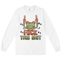 White fuck this shit Long Sleeve Tee - MaliasSmallBusiness