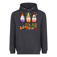 Smoke Hallothanksmas wine glasses and gnomes Heavyweight Hoodie - texasbilliewilder
