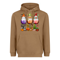 Toasted Coconut Hallothanksmas wine glasses and gnomes Heavyweight Hoodie - texasbilliewilder