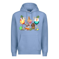 Colony Blue Easter wine glasses Easter Day Premium Hoodie - HowdyJamesFarm