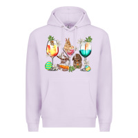 Lilac Easter wine glasses Easter Day Premium Hoodie - HowdyJamesFarm