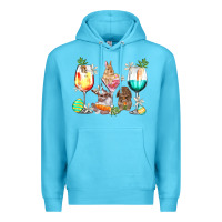 Ocean Blue Easter wine glasses Easter Day Premium Hoodie - HowdyJamesFarm