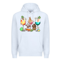 White Easter wine glasses Easter Day Premium Hoodie - HowdyJamesFarm
