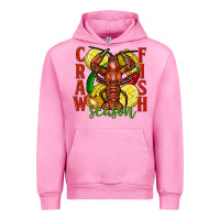 Fuchsia Pink Crawfish season Urban Hoodie - FaDigitalArtStudio