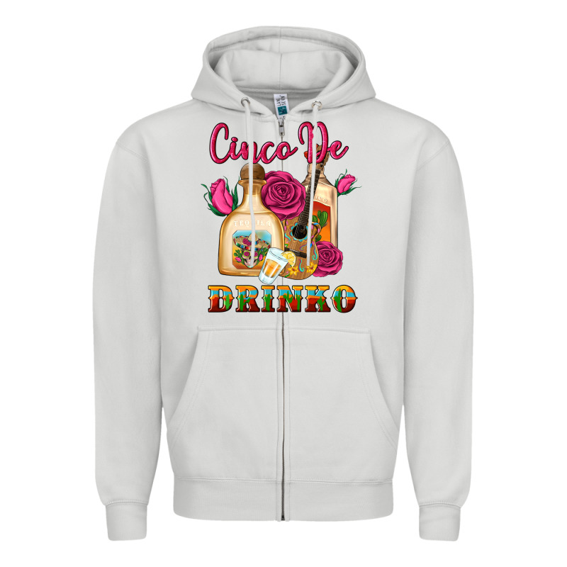 Cinco De Drinko Zipper Hoodie by Artiststas | Teevron