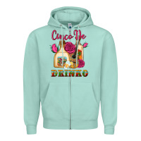 Seafoam cinco de drinko Zipper Hoodie - Artiststas