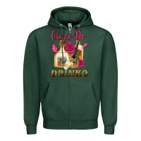 Sports Green cinco de drinko Zipper Hoodie - Artiststas