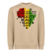 Mushroom black black blackity Heavyweight Sweatshirt - MaliasSmallBusiness