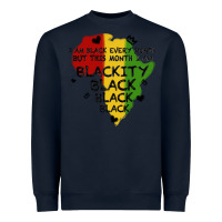 Navy black black blackity Heavyweight Sweatshirt - MaliasSmallBusiness