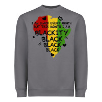 Black Black Blackity Heavyweight Sweatshirt | Teevron