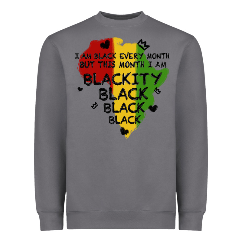 Black Black Blackity Heavyweight Sweatshirt by MaliasSmallBusiness | Teevron