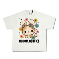 Pistachio bloom bestie cat Urban Heavy Tee - MaliasSmallBusiness