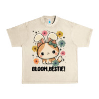 Sandshell bloom bestie cat Urban Heavy Tee - MaliasSmallBusiness