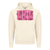 Vintage Artic Distressed breast cancer background Vintage Hoodie - Jasminsmagicworld
