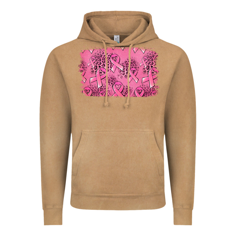Distressed Breast Cancer Background Vintage Hoodie by Jasminsmagicworld | Teevron