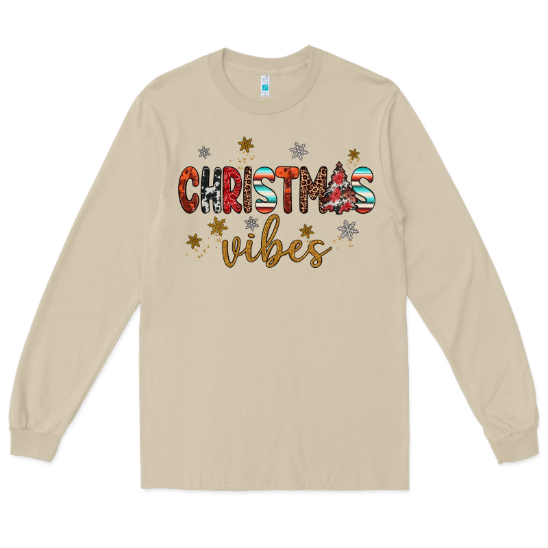 Christmas Vibes Long Sleeve Tee by JahusDesignShop | Teevron