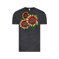 Vintage Black Florenza Sunflower Vintage Tee - LillyAllenDesigns