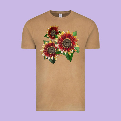 Florenza Sunflower Vintage Tee Designed By Lillyallendesigns
