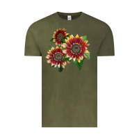 Vintage Olive Florenza Sunflower Vintage Tee - LillyAllenDesigns