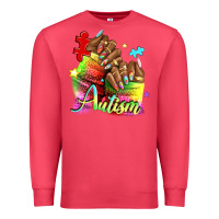Cardinal Black woman Autism nails Premium Sweatshirt - NancyCooperArtShop