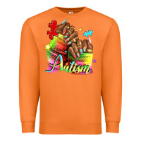 Carrot Black woman Autism nails Premium Sweatshirt - NancyCooperArtShop