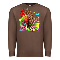 Chestnut Black woman Autism nails Premium Sweatshirt - NancyCooperArtShop