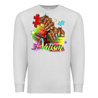 Dove Grey Black woman Autism nails Premium Sweatshirt - NancyCooperArtShop