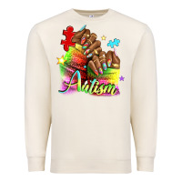 Sandshell Black woman Autism nails Premium Sweatshirt - NancyCooperArtShop