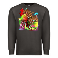 Smoke Black woman Autism nails Premium Sweatshirt - NancyCooperArtShop