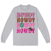 Moon Dust pink howdy howdy howdy Long Sleeve Tee - NancyCooperArtShop