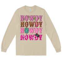 Mushroom pink howdy howdy howdy Long Sleeve Tee - NancyCooperArtShop
