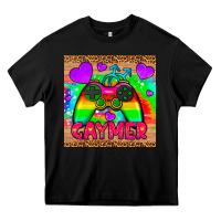 Black gaymer mousepad Heavy Core Tee - HRA Design Shop