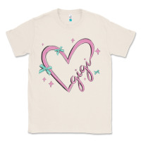 Natural gigi with heart and ribbons Classic Tee - MaliasSmallBusiness