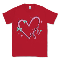 Red gigi with heart and ribbons Classic Tee - MaliasSmallBusiness