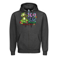 Charcoal Heather 100 days chancing my students crow Zipper Hoodie - SublimationCraftShop