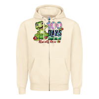 Sandshell 100 days chancing my students crow Zipper Hoodie - SublimationCraftShop