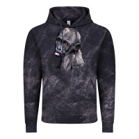 Cloud Black Baby Gorilla Head Vintage Hoodie - LillyAllenDesigns