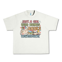 Pistachio just a girl who brings books everywhere Urban Heavy Tee - MaliasSmallBusiness