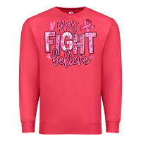 Cardinal pray fight believe breast cancer Premium Sweatshirt - texasbilliewilder