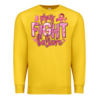Lemon pray fight believe breast cancer Premium Sweatshirt - texasbilliewilder