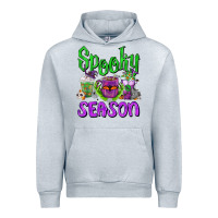 Heather Grey Spooky Season Coffee Cups Urban Hoodie - FaDigitalArtStudio
