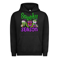 Pigment Black Spooky Season Coffee Cups Urban Hoodie - FaDigitalArtStudio