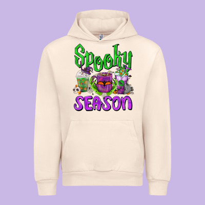 Spooky Season Coffee Cups Urban Hoodie Designed By Fadigitalartstudio