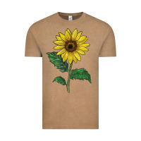 Vintage Coffee Sunray yellow sunflower Vintage Tee - LillyAllenDesigns