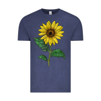 Vintage Denim Sunray yellow sunflower Vintage Tee - LillyAllenDesigns